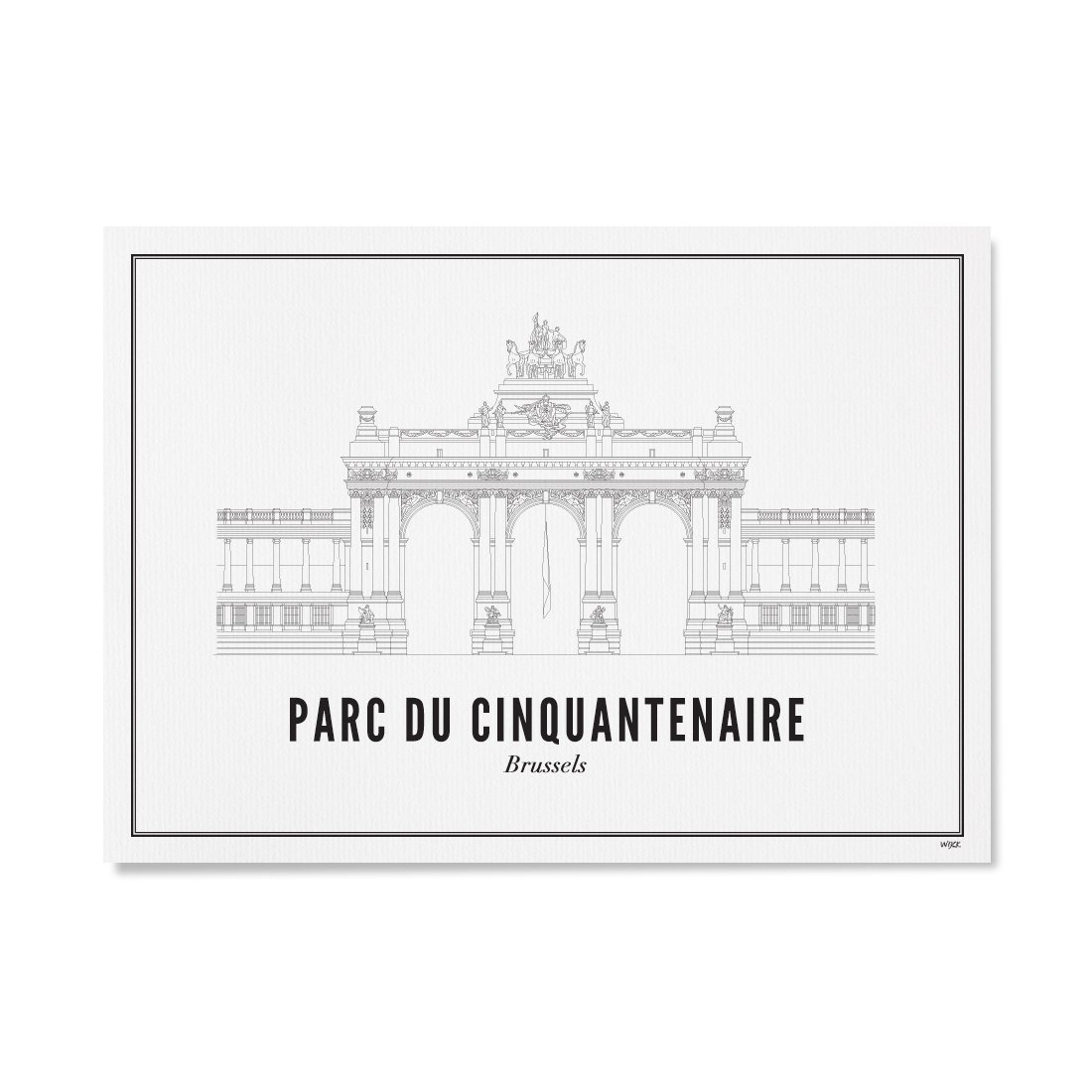 Poster von Brüssel - Jubelpark | WIJCK.